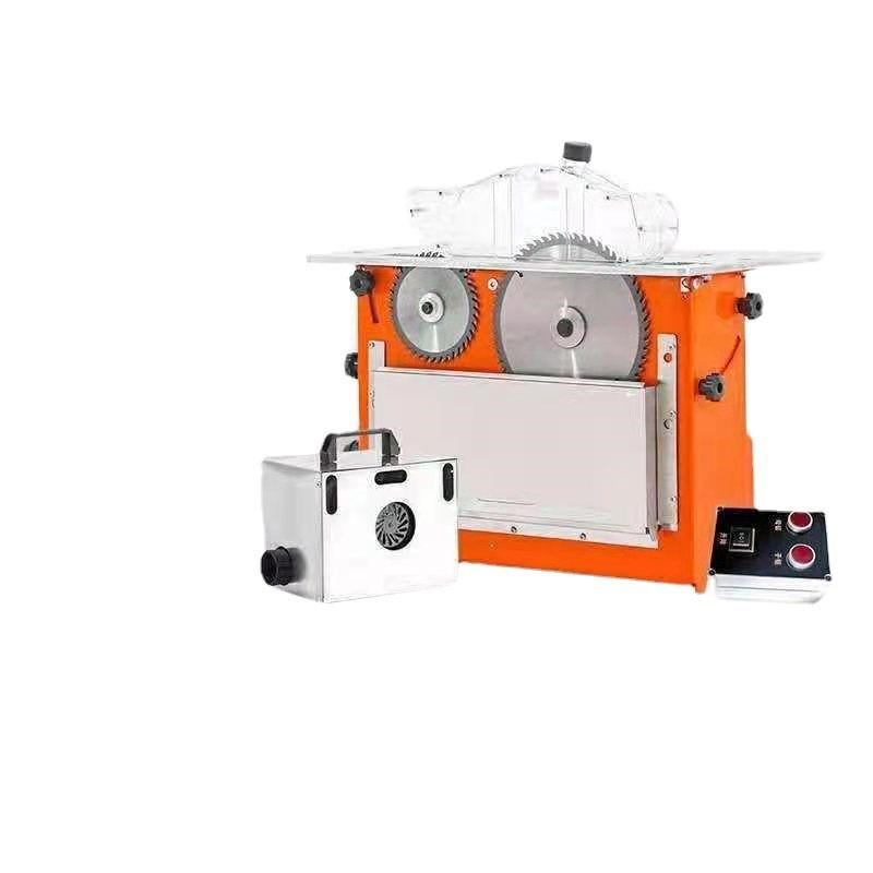 新款无尘子母锯小型家用多功能可斜切木工地板推台锯装修倒装电锯