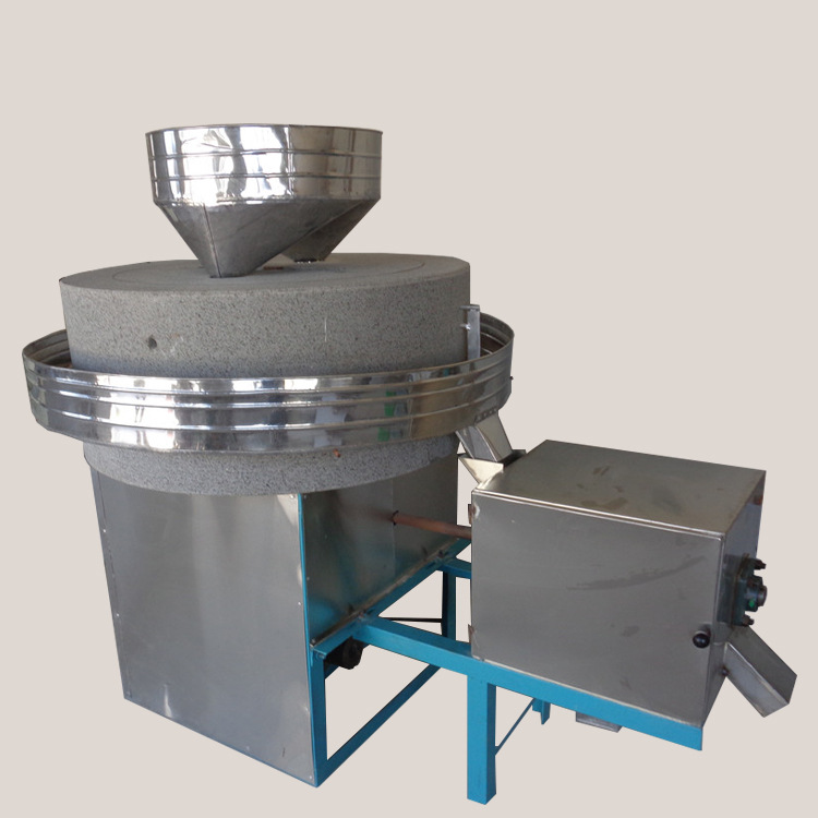 硬度适中天然石米/麦/豆/玉米磨面电动石磨机低温研磨花岗岩石磨