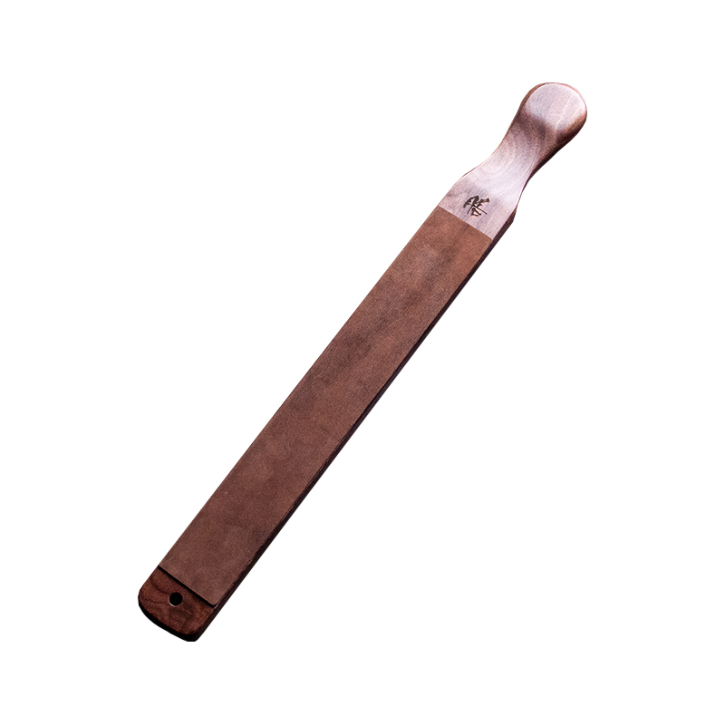 黑胡桃木特大超大号荡刀板真牛皮研磨去毛刺大刀厨刀菜刀打磨工具