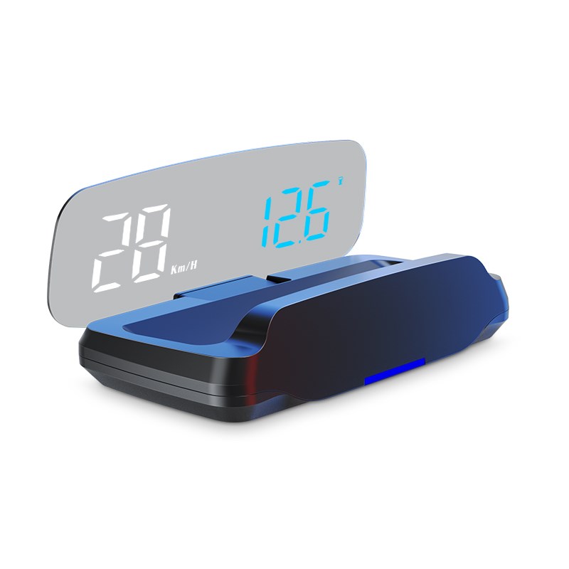 C7B车载仪表HUD抬头显示器OBD行车电脑多功能水温电压油耗涡轮表