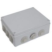 自带预留孔接线端子盒 90mm带橡皮塞塑料防水分线盒 240 190