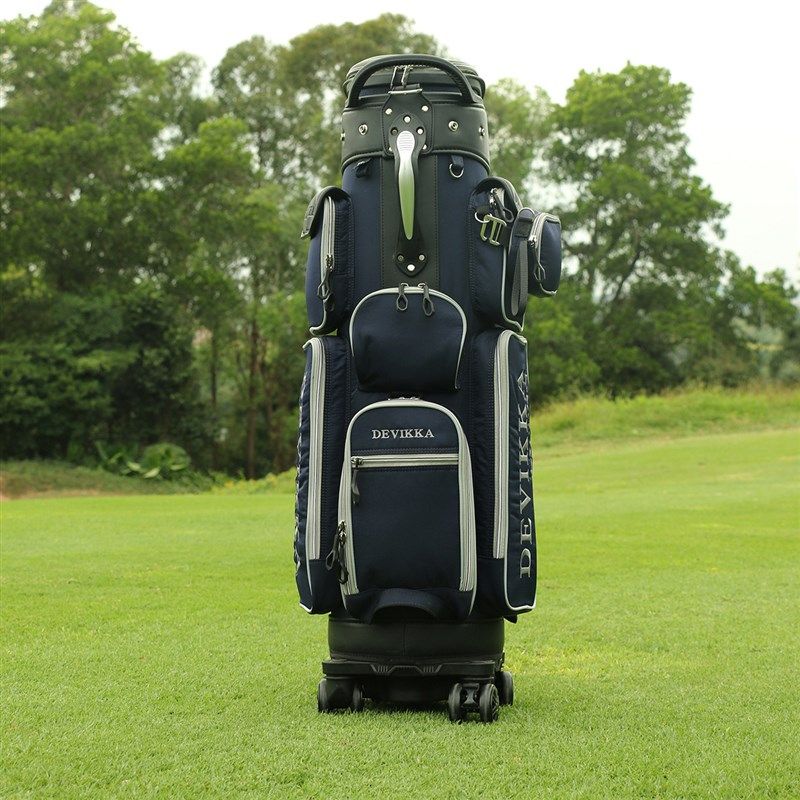 高尔夫伸缩球包 万向四轮航空托运包男女球杆袋 带刹车双球帽球袋