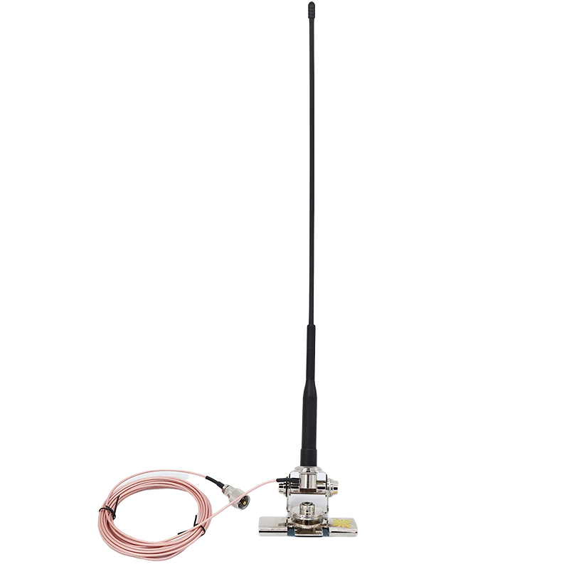 车台天线套装夹边支架馈线吸盘底座无线电台车载对讲机配件套餐