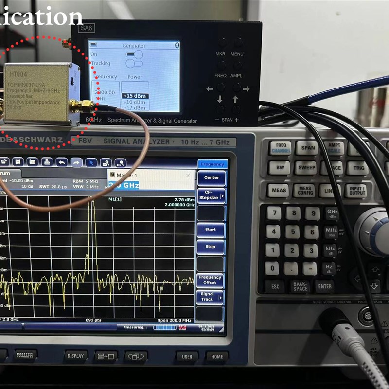 0.1-6GHz宽带低噪声放大器 30dB高增益前置射频SDR LNA模块放大器