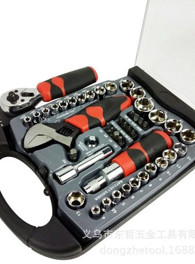 40pc短柄工具组套stubby set棘轮板手活动扳手维修工具