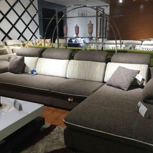 高档布艺沙发 现代简约功能沙发 客厅转角沙发 精致布艺沙发