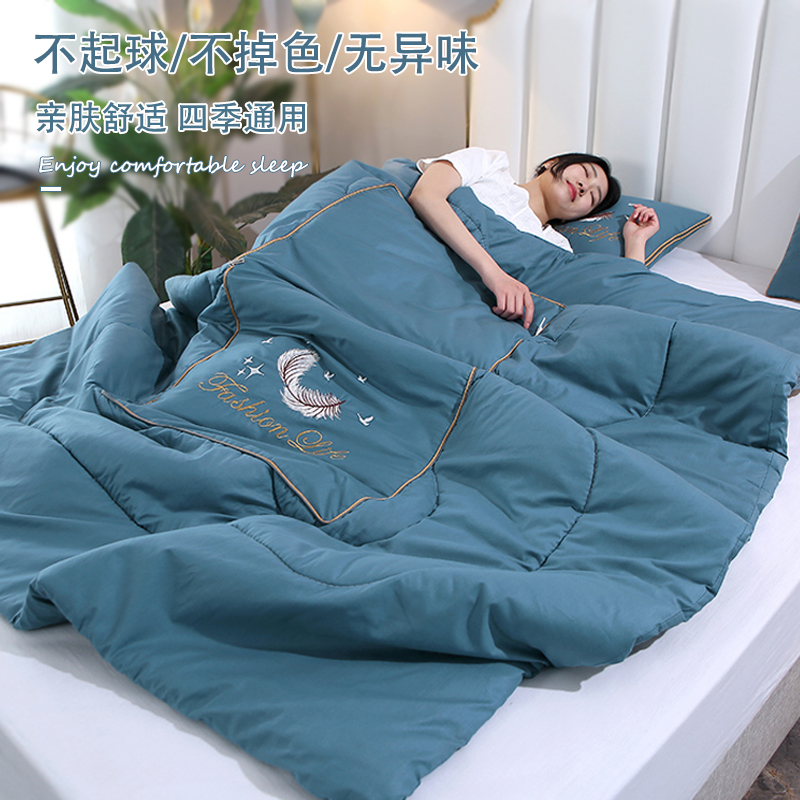 全棉抱枕被子两用新款汽车载办公室可折叠午睡枕头空调毯子二合一