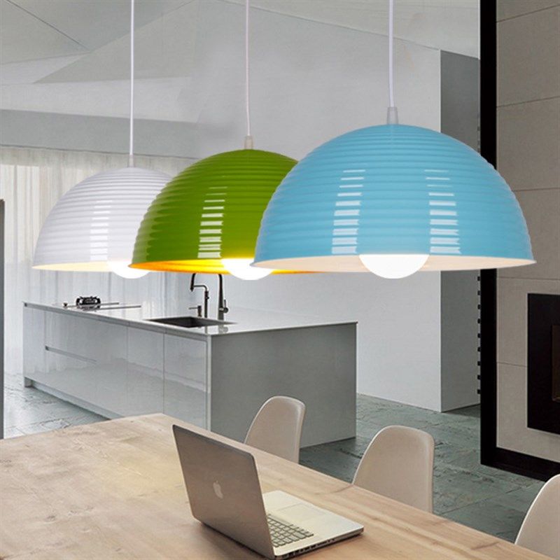 现代简约创意个性灯罩酒店办公室餐饮店灯具半圆单头螺纹餐厅吊灯,家装灯饰光源,客厅吊灯,淘宝优惠券,粉丝福利购,淘宝优惠卷
