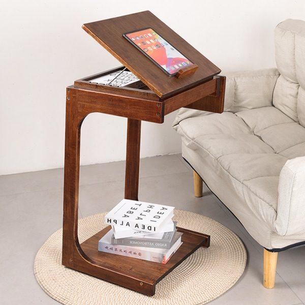 可移动边桌楠竹沙发边几移动C形桌茶几懒人小桌子客厅卧室家用,住宅家具,床边桌,淘宝优惠券,粉丝福利购,淘宝优惠卷