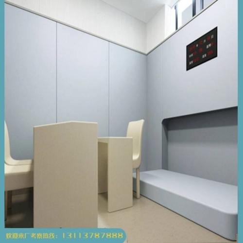 谈话室软包防撞纳米棉软包审询讯问室留置中心阻燃防撞墙面软包