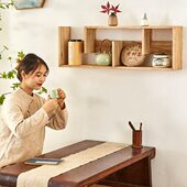 博古架实木中式 茶具收纳架桌面家用展示紫砂壶茶壶茶杯茶器置物架