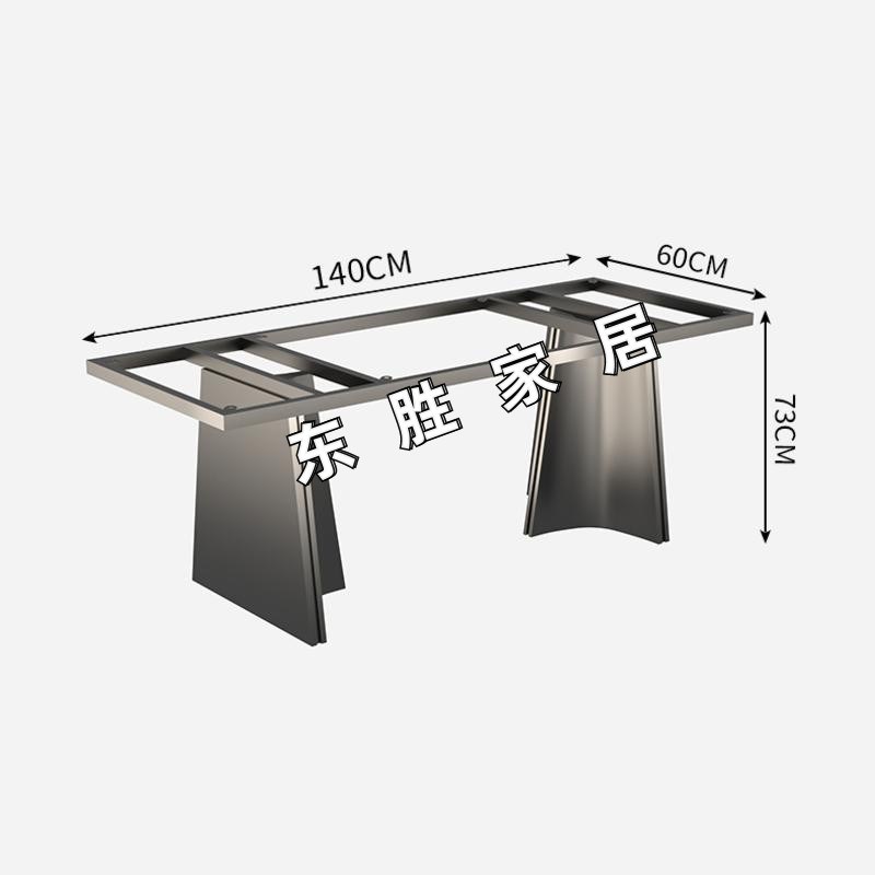 长方形大理石餐桌支架不锈钢桌腿奢石餐台脚岩板茶Y桌办公桌底座