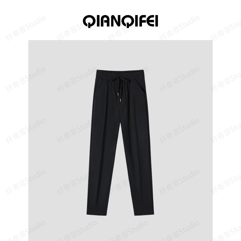 12.3F   新款男女同款高腰显瘦加绒休闲裤 2470