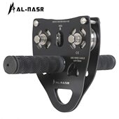 户外索道滑轮横渡滑索空运输往复式 空滑索设备钢丝手柄双滑轮