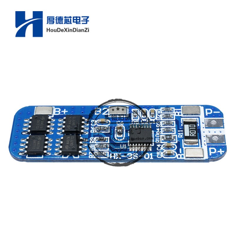 3串12V 18650锂电池保护板11.1V 12.6V防过充 3串10A过放过流保护