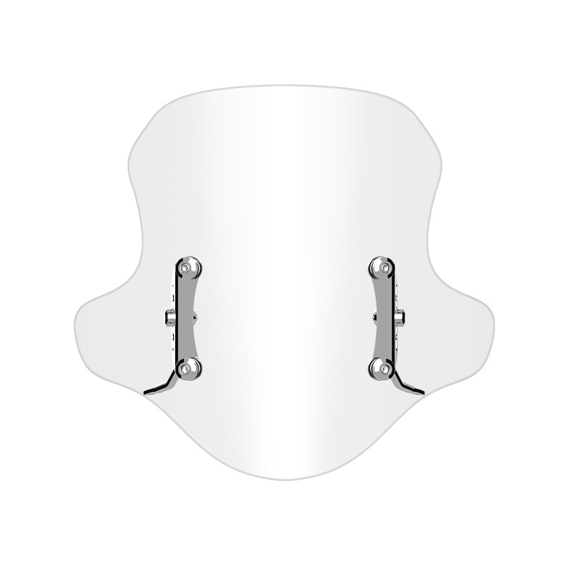 适配五羊本田喜鲨125风挡踏板摩托车改装配件可调节进口挡风玻璃