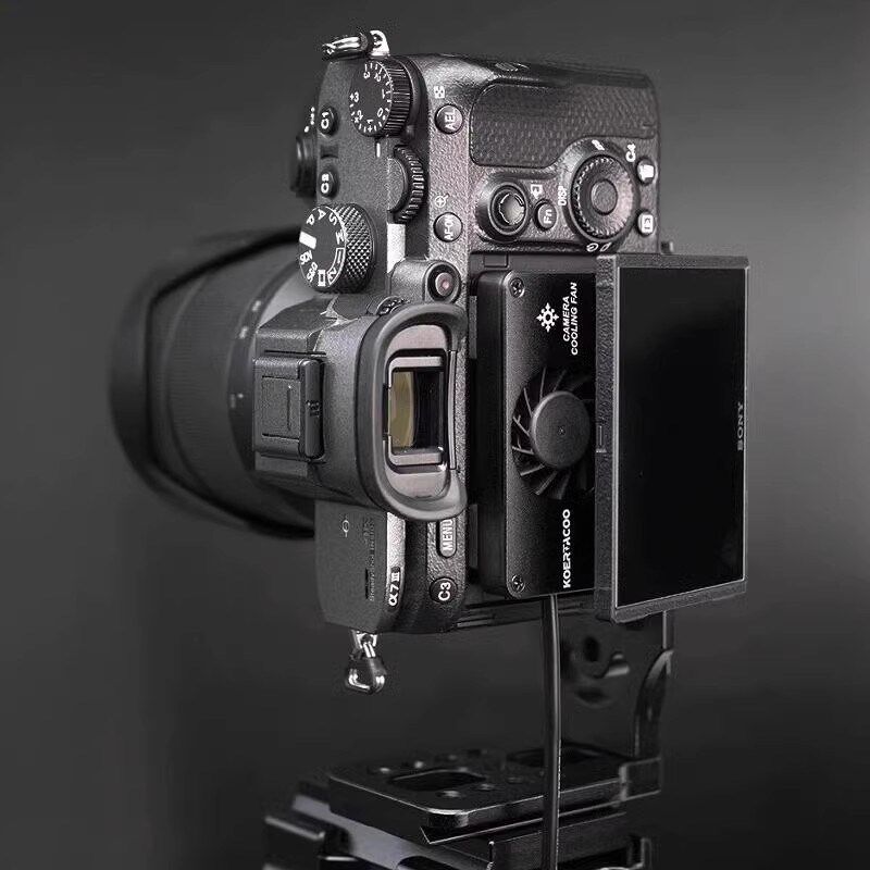 相机直播散热器适用a7m3 A6400 A7R4 A6300 A7m4制冷降温风扇充电