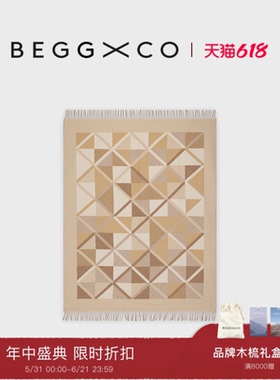 【盛夏新品】Begg X Co Dallas纯羊绒毯子达拉斯马奎特毯子
