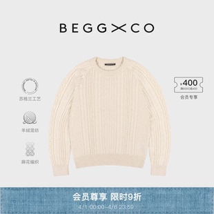 Begg 早春新品 毛衣 Maytime男女同款 羊绒和棉混纺针织衫