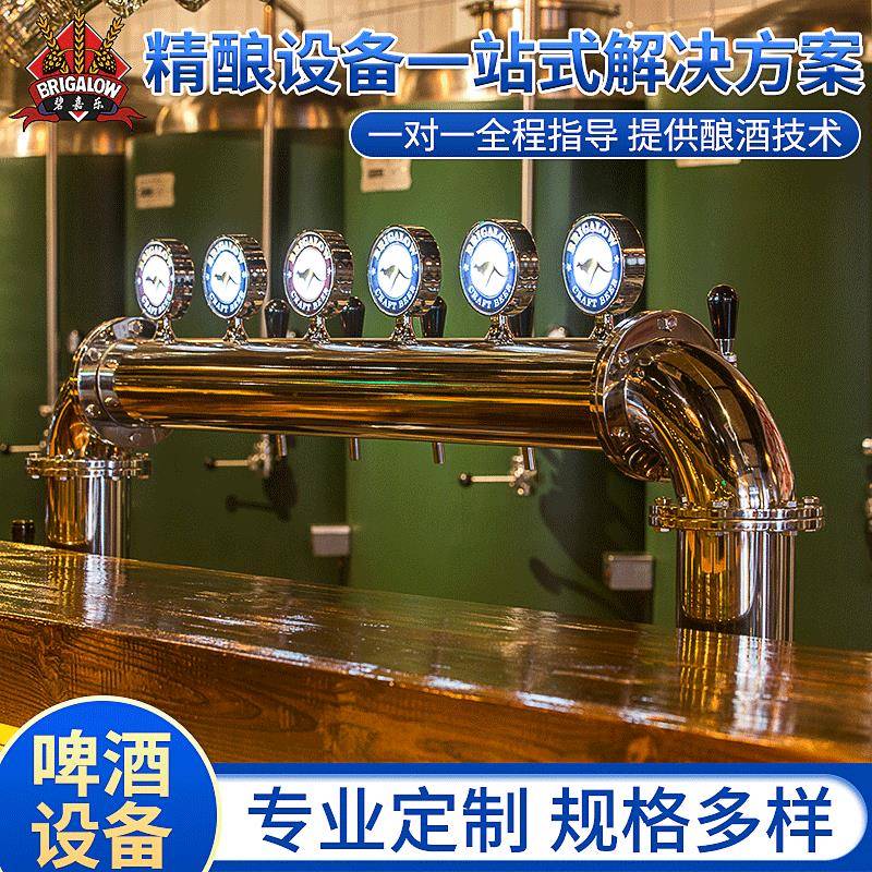 西餐酒吧啤酒设备中型商用全自动酿酒设备酒吧烧烤店成套酿造设备