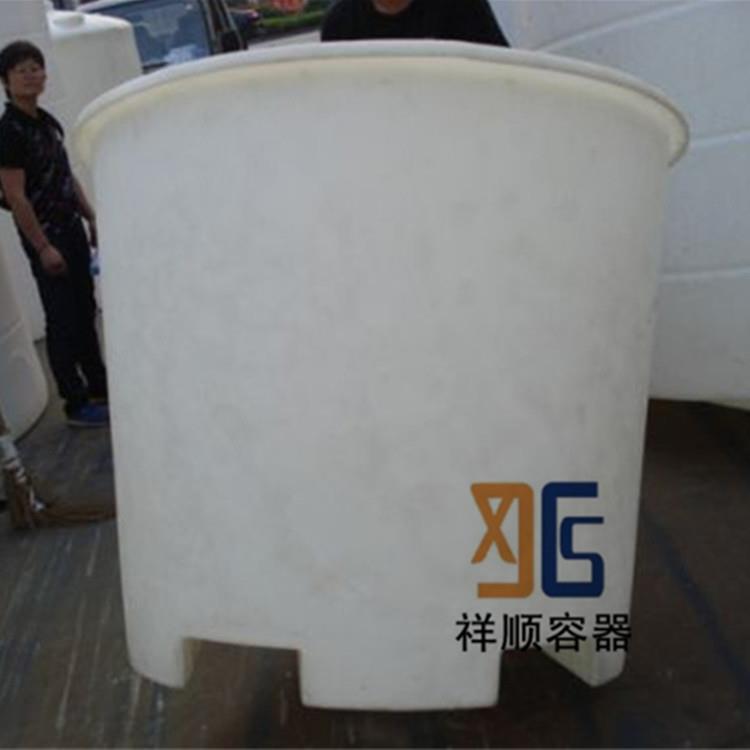 M-1000L叉车塑料pe圆桶1000升工业牛筋桶纺织厂车间叉车移动桶
