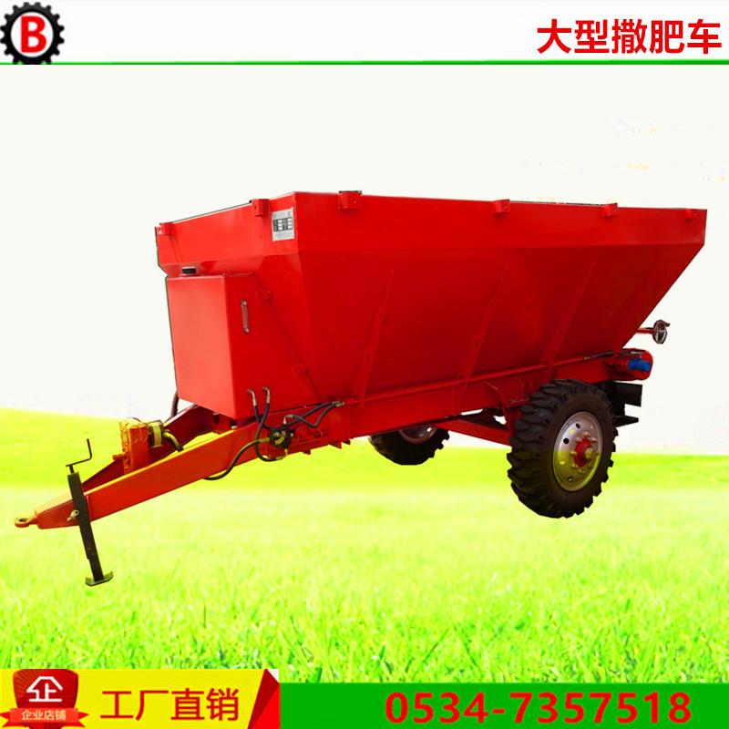 后置撒肥车厂家粪便撒肥车价格，新疆大田撒料车，棉花地撒肥车