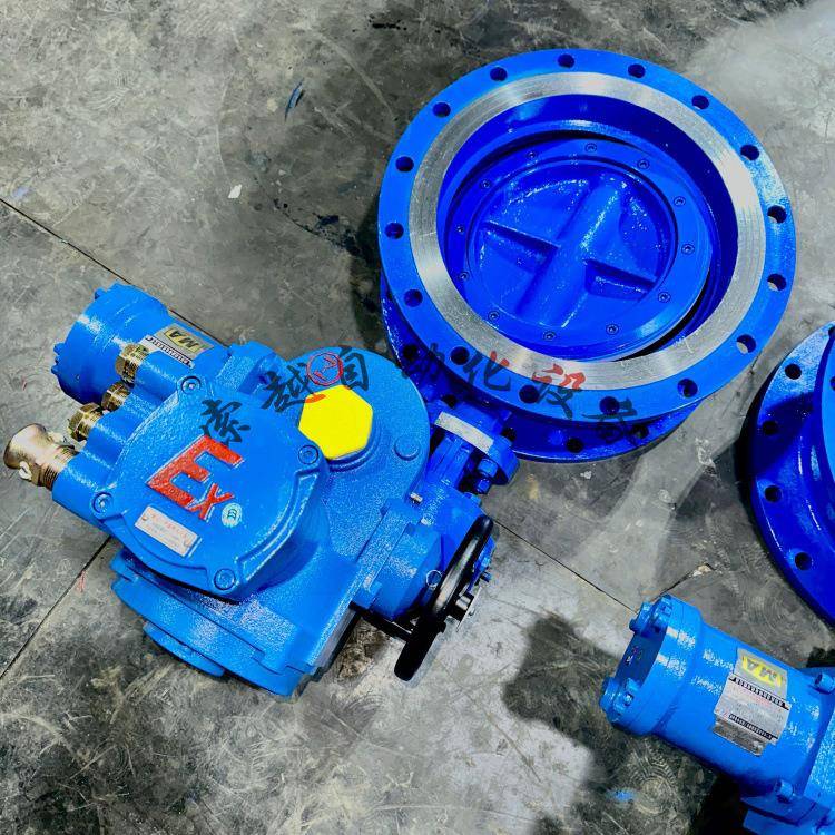 MD943H-10C-DN600硬密封大口径电动蝶阀矿用隔爆型智能一体式