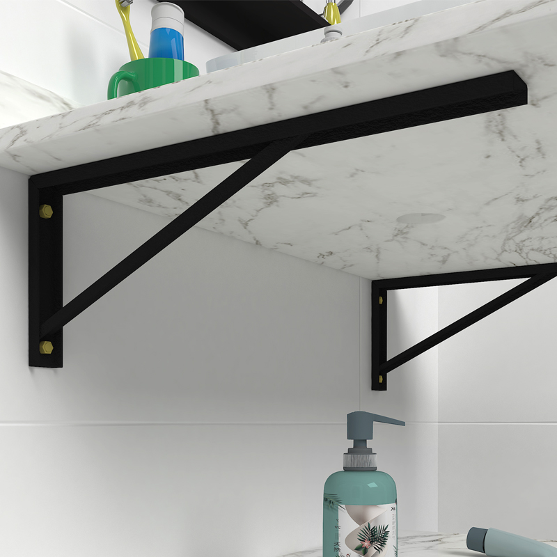 岩板大理石支撑架洗手盆油漆铁架子三角支架挂墙固定浴室柜台面