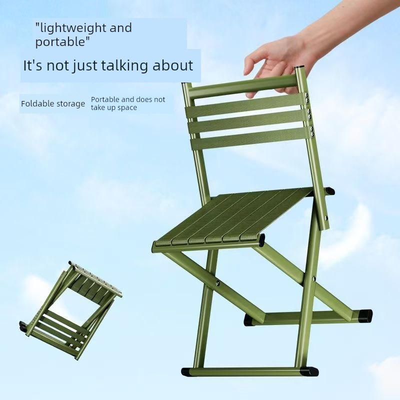 加厚加粗靠背马扎k椅子折叠凳户外便携式折叠椅小板凳露营烧烤椅