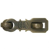 中式 铜锁柜门大门仿古扣全铜 门扣实木门扣门把手黄铜搭扣铜老式