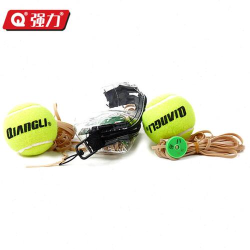 强力皮筋网球耐打弹训练皮筋套装球5单人3网球高21带绳训练2带5