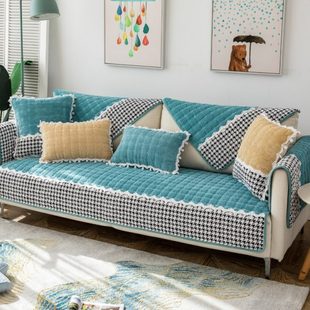 盖布子坐垫坐垫全包防滑沙发垫四季通用巾套罩简约现代皮沙发加厚