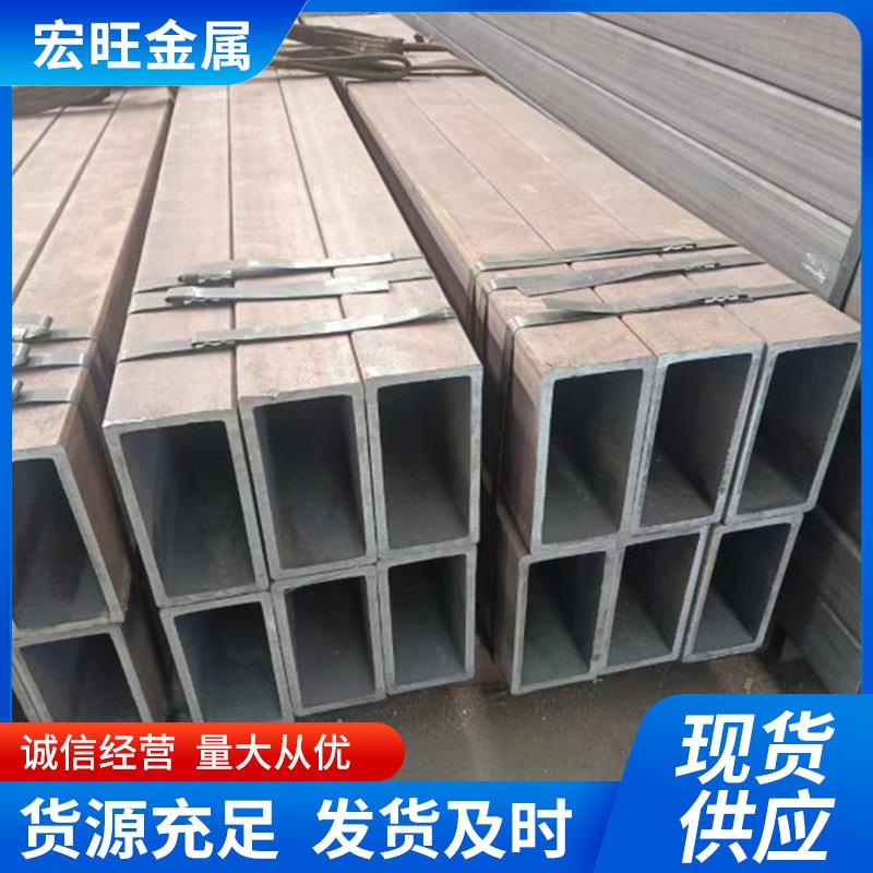 无缝方管规格多样现货方矩管镀锌方通大棚管山东