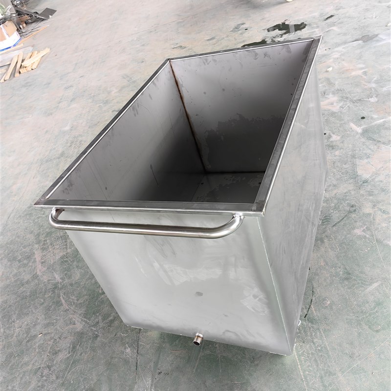 304/201不锈钢水槽方水箱移动拖把储水桶带轮子浸泡池推车解冻池