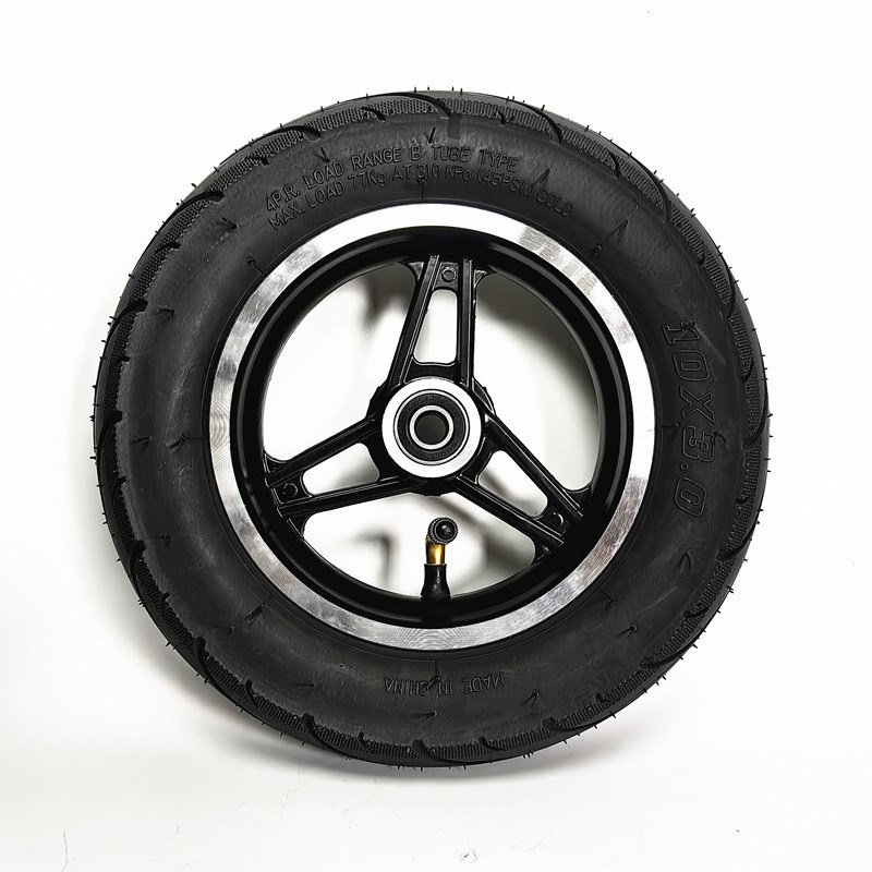 10x2.50真空胎整轮10寸电动滑板车三轮卡丁车前轮10x3.0充气轮胎