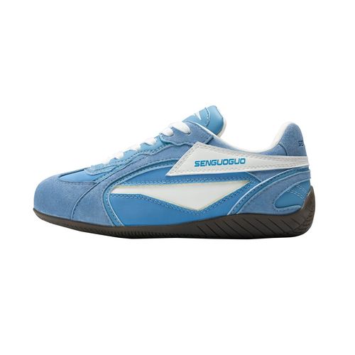 森果果 赛车鞋/天蓝色薄底德训鞋男女同款2025春季内增高鞋子板鞋