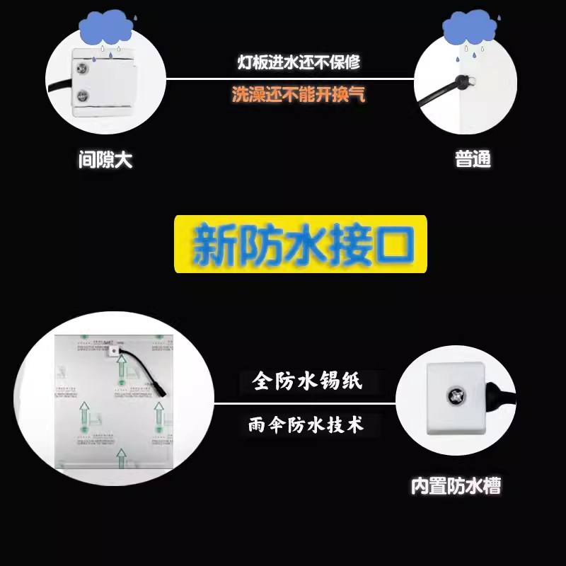 集成吊顶浴霸灯板替换浴霸面板led灯板风暖浴霸灯板灯片照明配件