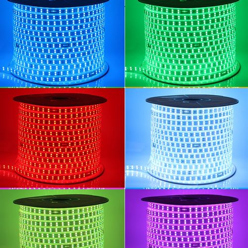 客厅led灯带高亮七彩遥控防水灯条变色工程软5050高亮吊顶RGB灯带