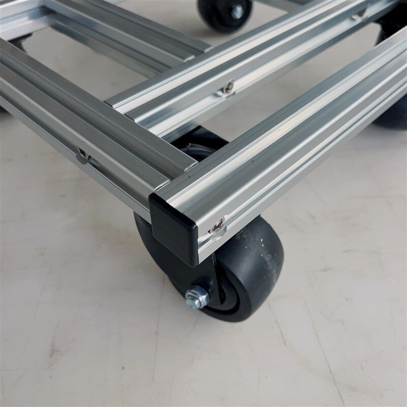 定制铝型材DIY平板车乌龟车滑板车花盆支架移动托盘铝合金推车