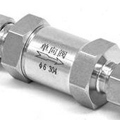 逆止阀 止回阀 双卡套止回阀 Φ3 Φ8 304不锈钢卡套式 Φ6 单向阀