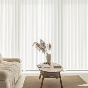 高端梦幻窗帘手电动纱帘垂直竖百叶客厅阳台网红智能轨道直帘遮光