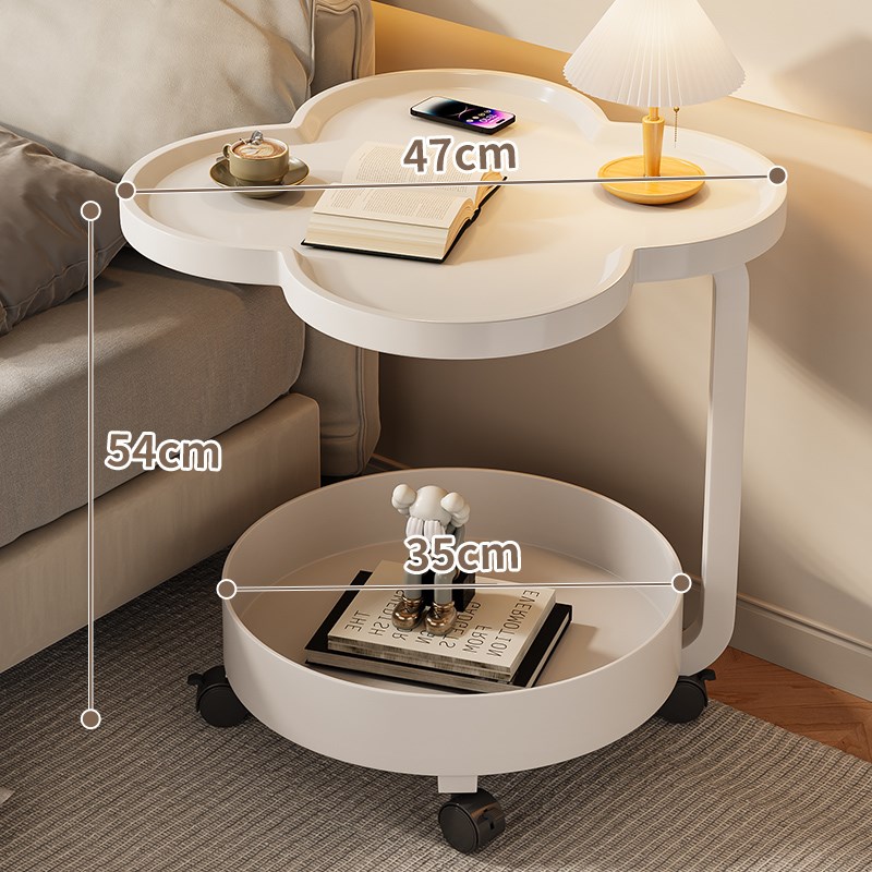 可移动小推车客厅沙发边几创意侧边柜置物架小茶几桌子餐厅零食台
