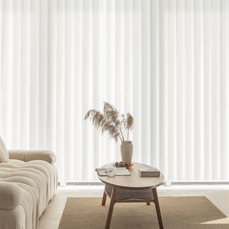 高端梦幻窗帘手电动纱帘垂直竖百叶客G厅阳台网红智能轨道直帘遮