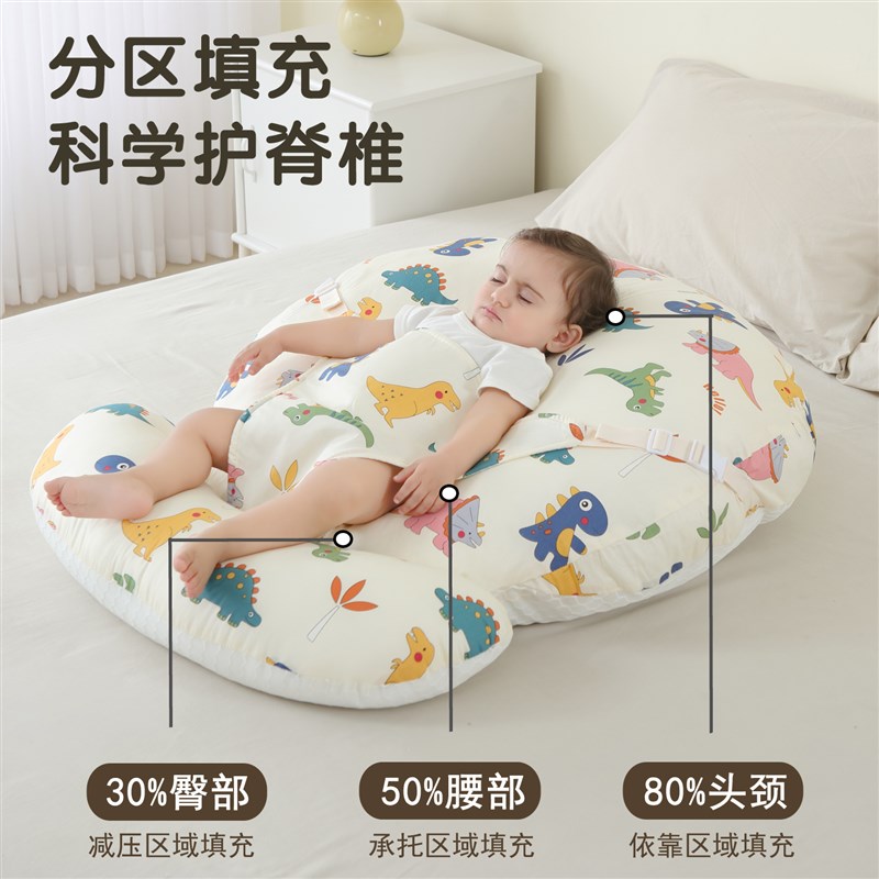 婴儿防吐奶斜坡垫防溢奶斜坡枕A新生儿躺喂奶神器靠垫哺乳枕头固
