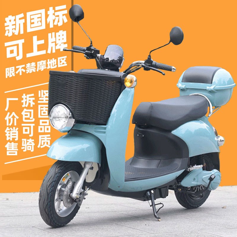 电动轻便电瓶车长跑王60伏72伏摩托高速爬坡成人九雅号迪两轮踏板