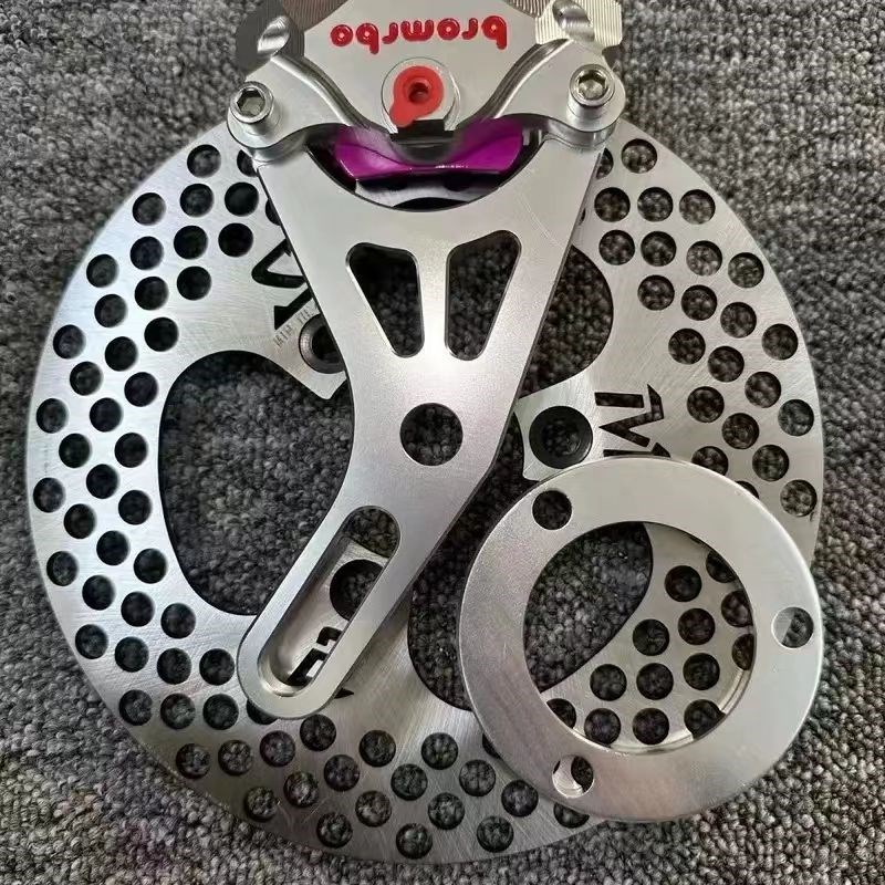 电动车雅迪九号小龟王通用布雷博国产小螃蟹卡钳鼓刹改碟刹套装