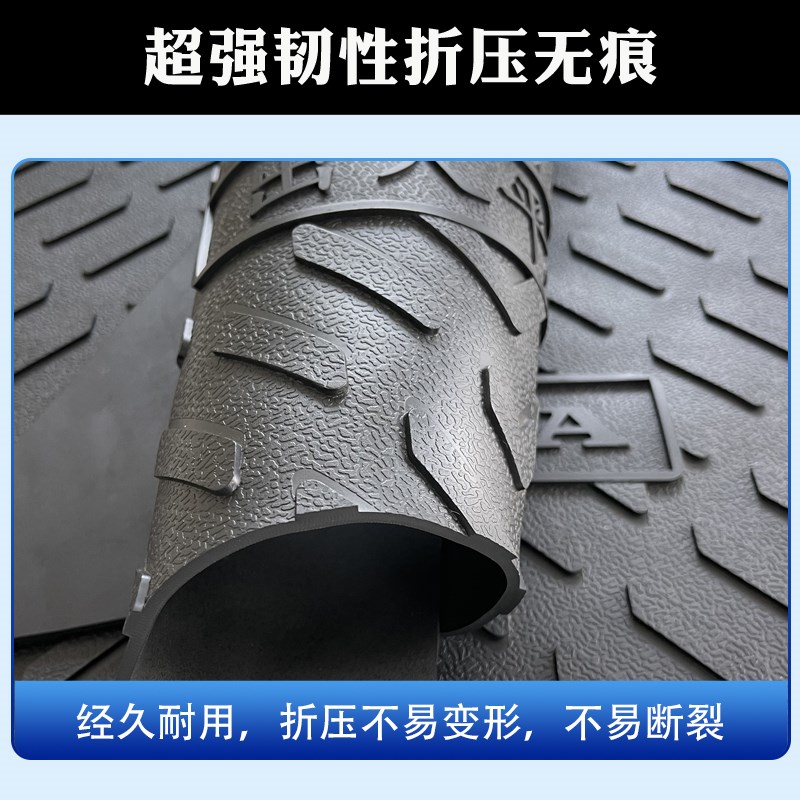适用于新款五羊本田SCR125踏板摩托车改装防水橡胶脚垫WH125T-14
