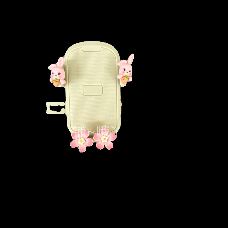 电动车摩托车自行车手机导航支架+挂钩新款女防抖骑行支架香槟色