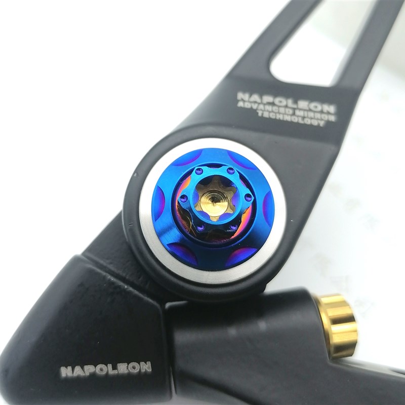 AOS4后视镜钛合金螺丝M10M8正反牙加长加高改装