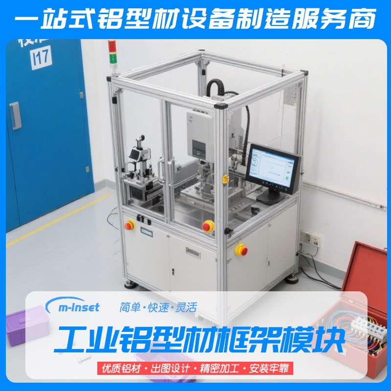定制工业铝合金型材框架r实验室实训台设备防护罩机架钣金机柜加